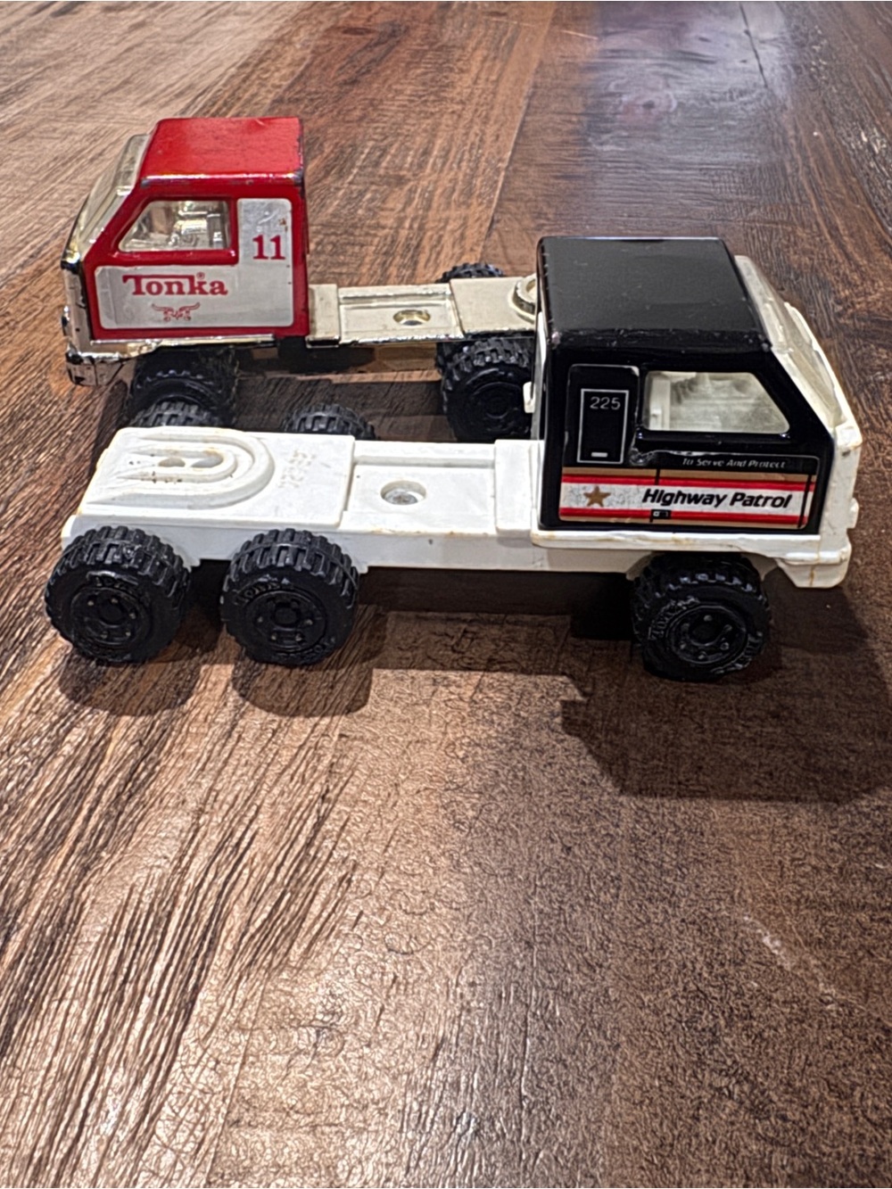 Vintage Highway Patrol TonkaTruck -& Red #11 fire rescue 1980